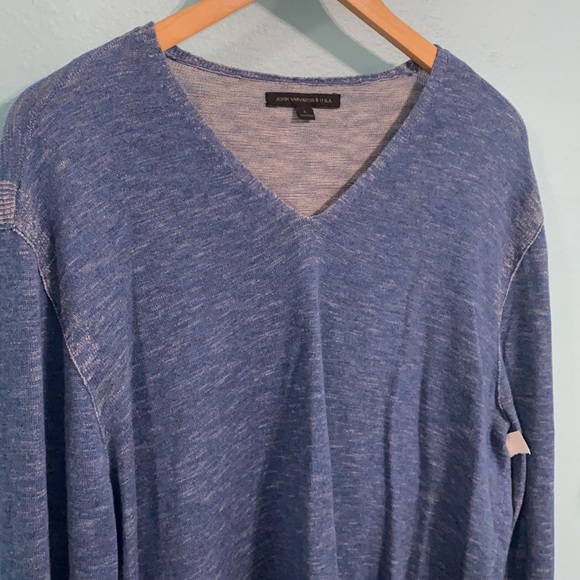 John Varvatos Other - NORDSTROM JOHN VARVATOS BLUE LONG SLEEVE V NECK SZ L